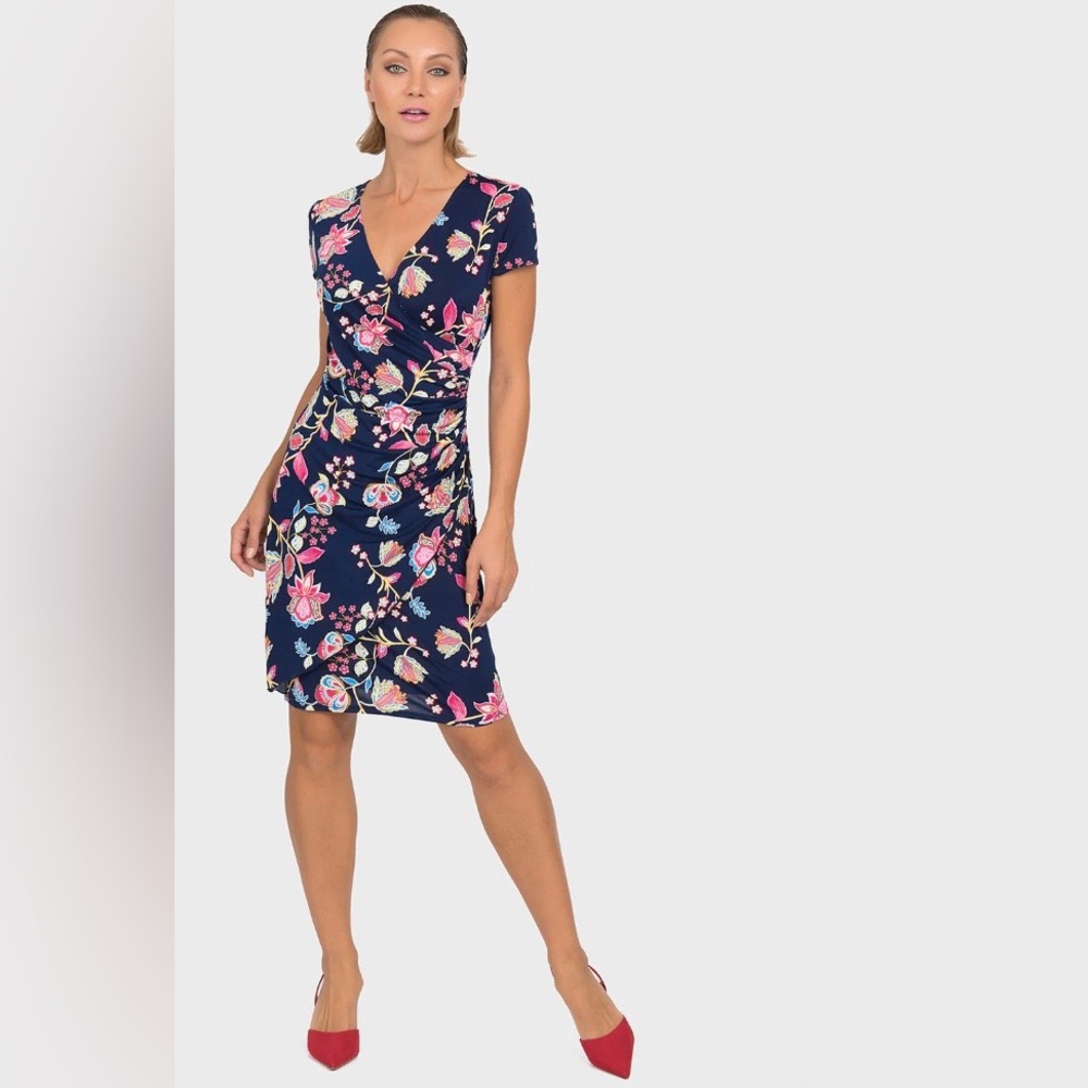 Joseph Ribkoff NYT floral wrap dress